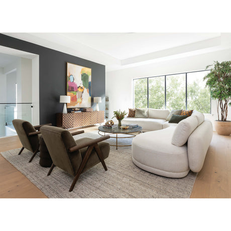 Marston Coffee Table, Brown by Dovetail at Eve Furniture