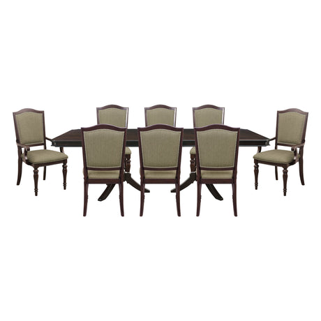 Marston Dark Cherry 96" Extendable Dining Room Set by Homelegance at Eve Furniture