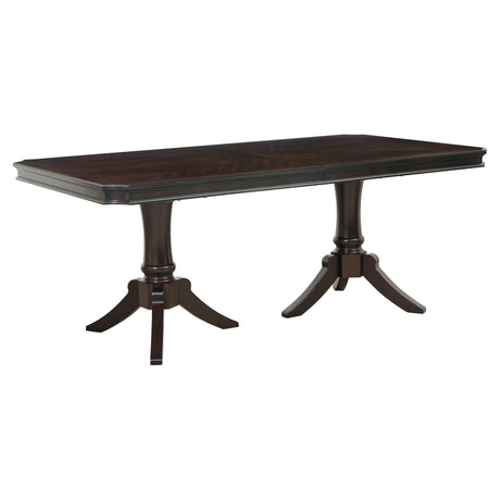 Marston Dark Cherry 96" Extendable Dining Room Set by Homelegance at Eve Furniture