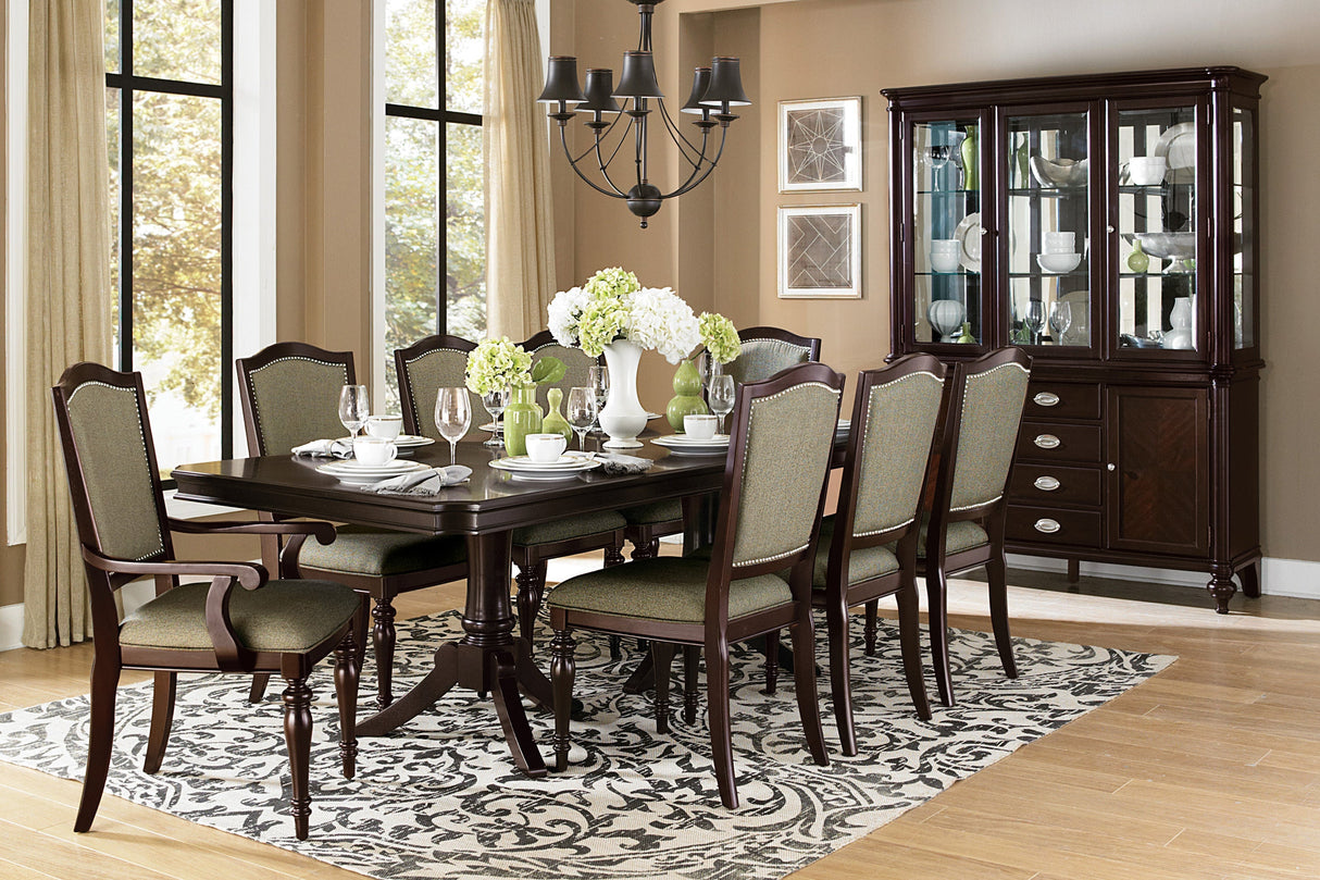Marston Dark Cherry 96" Extendable Dining Room Set by Homelegance at Eve Furniture
