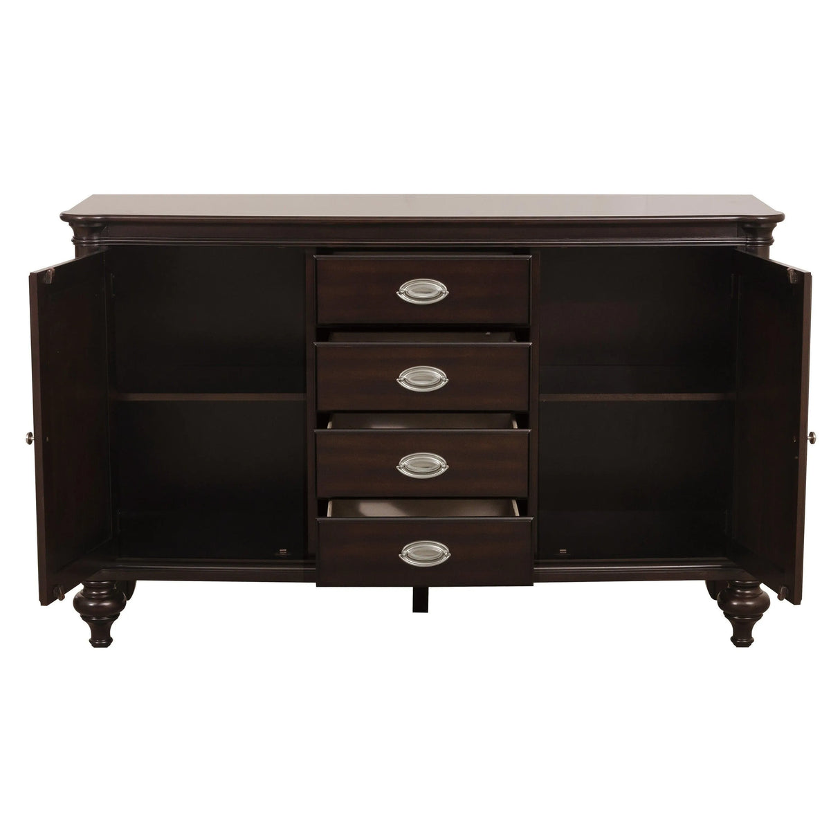 Marston Dark Cherry Buffet by Homelegance at Eve Furniture