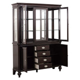 Marston Dark Cherry Buffet & Hutch by Homelegance at Eve Furniture