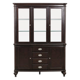 Marston Dark Cherry Buffet & Hutch by Homelegance at Eve Furniture