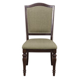 Marston Dark Cherry Natural Side Chair, Set of 2 by Homelegance at Eve Furniture