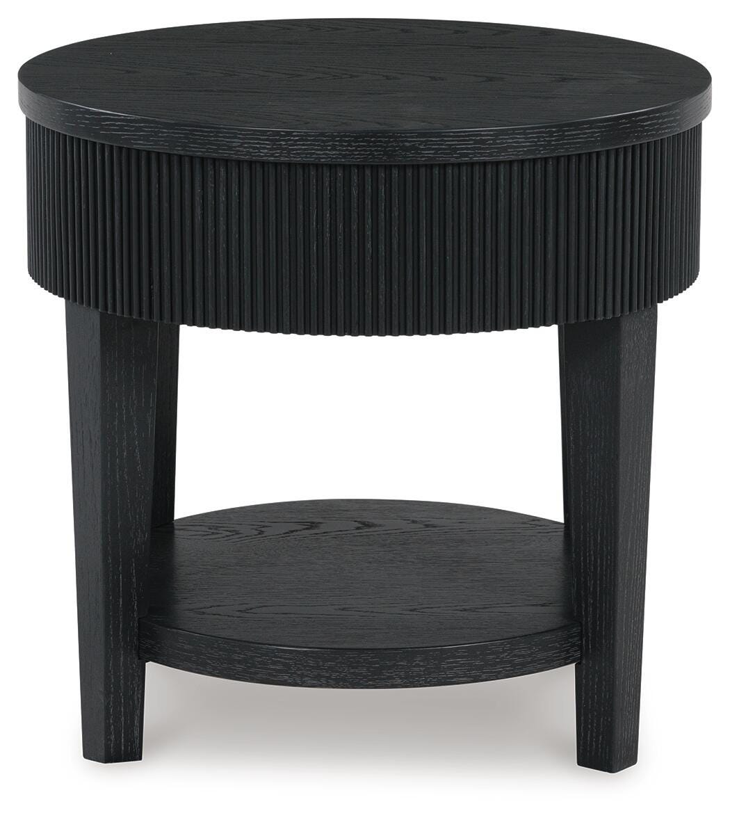 Marstream Black Coffee Table and End Table by Ashley at Eve Furniture