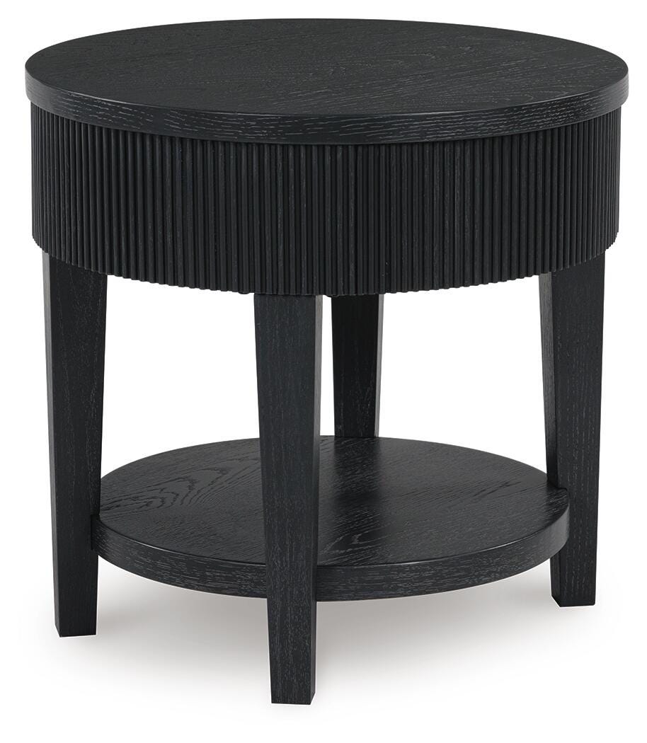 Marstream Black Coffee Table and End Table by Ashley at Eve Furniture