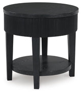 Marstream Black Coffee Table and End Table by Ashley at Eve Furniture