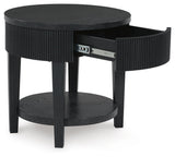 Marstream Black Coffee Table and End Table by Ashley at Eve Furniture