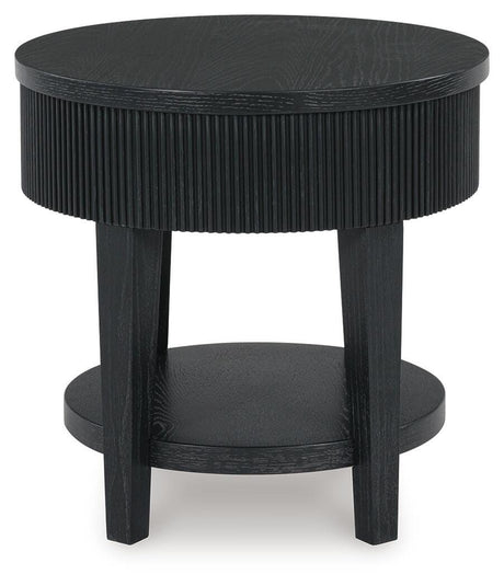 Marstream Black Coffee Table and End Table by Ashley at Eve Furniture