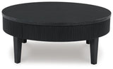 Marstream Black Coffee Table and End Table by Ashley at Eve Furniture