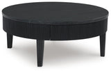 Marstream Black Coffee Table and End Table by Ashley at Eve Furniture