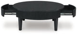 Marstream Black Coffee Table and End Table by Ashley at Eve Furniture