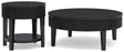 Marstream Black Coffee Table and End Table by Ashley at Eve Furniture