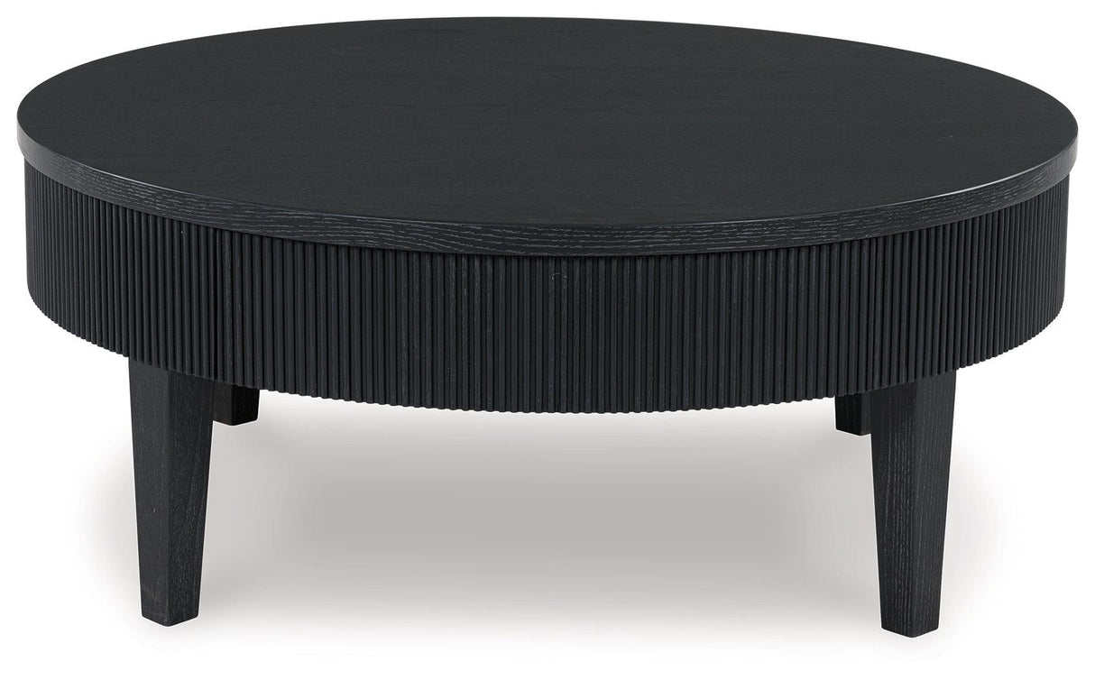 Marstream Black Coffee Table by Ashley at Eve Furniture