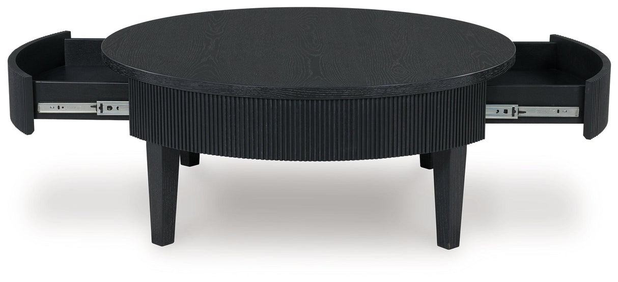 Marstream Black Coffee Table by Ashley at Eve Furniture