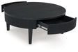 Marstream Black Coffee Table by Ashley at Eve Furniture