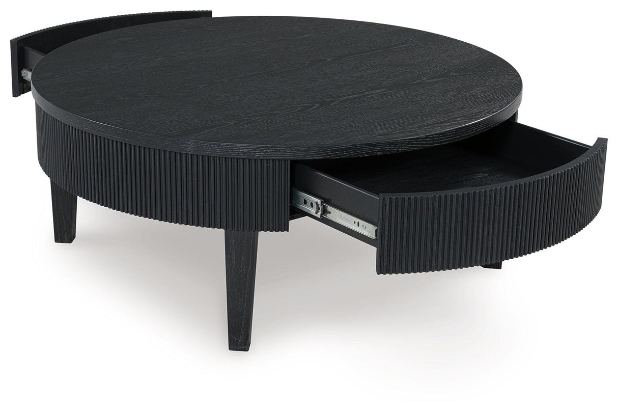 Marstream Black Coffee Table by Ashley at Eve Furniture