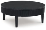 Marstream Black Coffee Table by Ashley at Eve Furniture