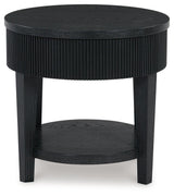 Marstream Black End Table by Ashley at Eve Furniture