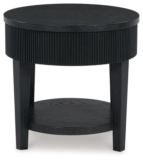 Marstream Black End Table by Ashley at Eve Furniture