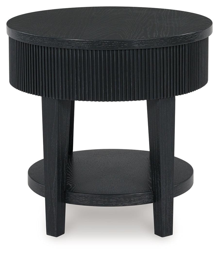 Marstream Black End Table by Ashley at Eve Furniture