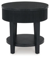 Marstream Black End Table by Ashley at Eve Furniture