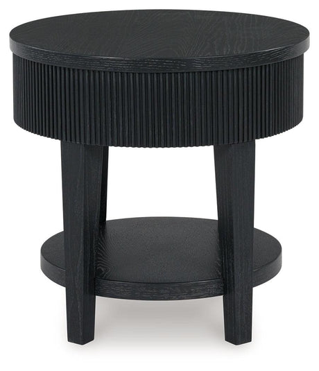 Marstream Black End Table by Ashley at Eve Furniture