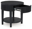 Marstream Black End Table by Ashley at Eve Furniture