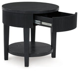 Marstream Black End Table by Ashley at Eve Furniture