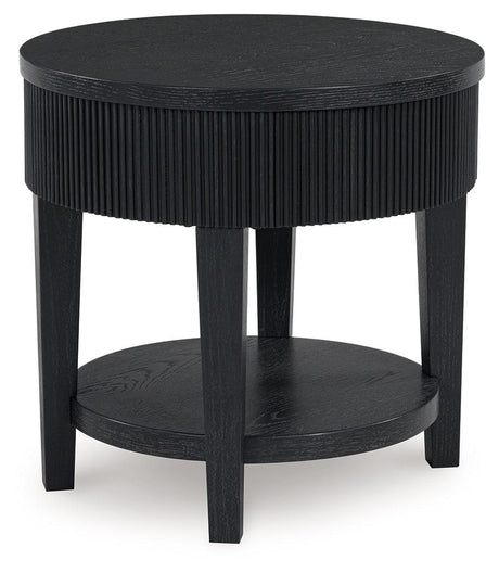 Marstream Black End Table by Ashley at Eve Furniture