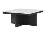 Marta Light Gray Coffee Table with 4 Storage Ottomans