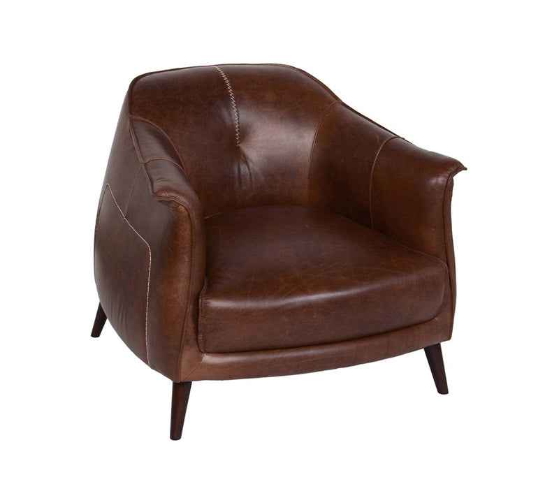 Martel Brown Club Chair by Classic Home at Eve Furniture
