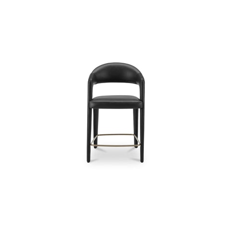 Martens Black Leather Counter Stool by MOES at Eve Furniture