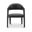 Martens Black Leather Dining Chair by MOES at Eve Furniture