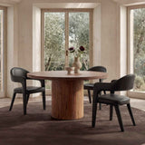 Martens Black Leather Dining Chair by Moe's Home at Eve Furniture