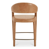 Martens Brown Leather Counter Stool by MOES at Eve Furniture