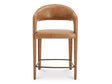 Martens Brown Leather Counter Stool by MOES at Eve Furniture