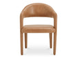 Martens Brown Leather Dining Chair by MOES at Eve Furniture