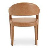 Martens Brown Leather Dining Chair by Moe's Home at Eve Furniture