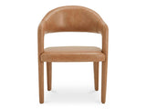 Martens Brown Leather Dining Chair by Moe's Home at Eve Furniture