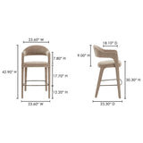 Martens Camel Bar Stool by MOES at Eve Furniture