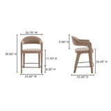 Martens Camel Counter Stool by MOES at Eve Furniture