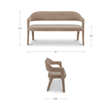 Martens Camel Dining Bench by MOES at Eve Furniture