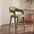 Martens Green Counter Stool Velvet by MOES at Eve Furniture