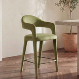 Martens Green Counter Stool Velvet by Moe's Home at Eve Furniture
