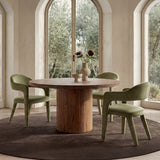 Martens Green Dining Chair Velvet by MOES at Eve Furniture