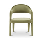 Martens Green Dining Chair Velvet by MOES at Eve Furniture