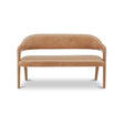 Martens Tan Leather Dining Bench by MOES at Eve Furniture