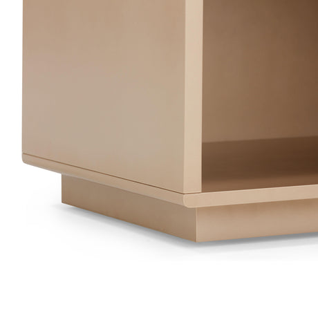 Martha Taupe Mirrored Nightstand by TOV Furniture at Eve Furniture