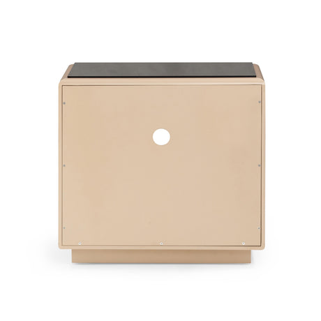 Martha Taupe Mirrored Nightstand by TOV Furniture at Eve Furniture